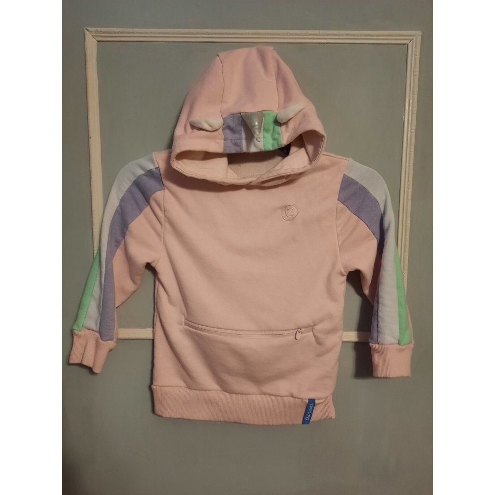 Cubcoats Pink Uki The Unicorn Transforming Hoodie/Soft Plushie Sz 4-6 Yrs